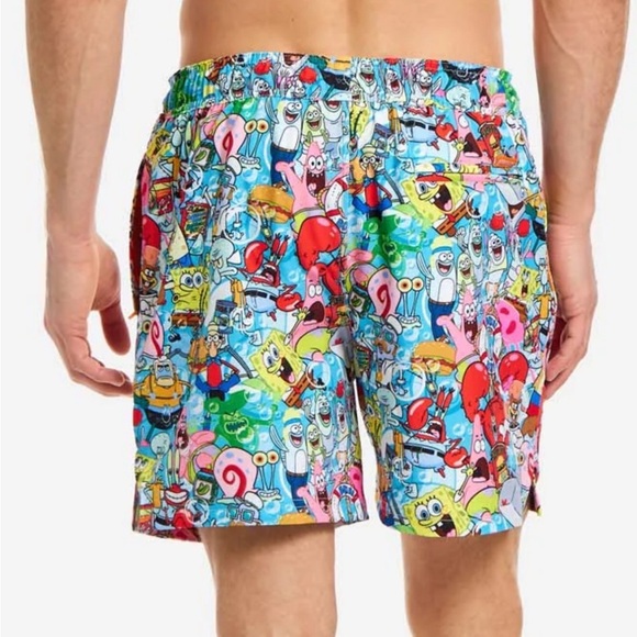 🆕 Opposuits Nickelodeon SpongeBob Frenzy Swim Short Men’s Size Small - Picture 3 of 14